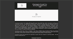 Desktop Screenshot of champagnedrywall.com