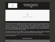 Tablet Screenshot of champagnedrywall.com